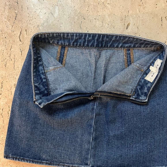 PacSun Scalloped Bottom Denim Mini Skirt Size 0 - Picture 3 of 4